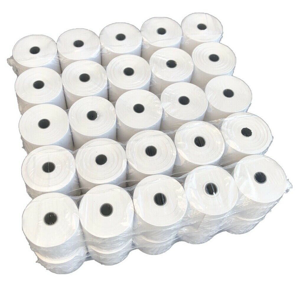 40 Rollen Thermorollen 58mm x 50m x 12mm Kassenrollen Bonrollen Thermopapier